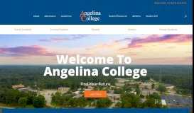 
							         Angelina College | Find your future.								  
							    