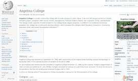 
							         Angelina College - Wikipedia								  
							    