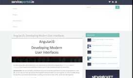 
							         AngularJS: Developing Modern User Interfaces - ServicePortal.io ...								  
							    