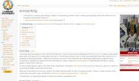 
							         Animal King - Combine OverWiki, the original Half-Life wiki and Portal ...								  
							    