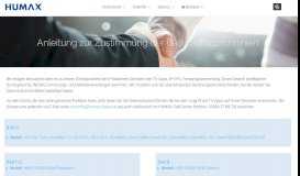 
							         Anleitung zur Zustimmung der Datenschutzrichtlinien | HUMAX-Germany								  
							    