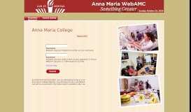
							         ANM -- PROD DB v.3.82.0 - Anna Maria College								  
							    