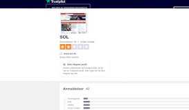 
							         Anmeldelser af SOL | Læs kundernes anmeldelser af www.sol ...								  
							    