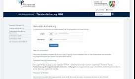 
							         Anmelden - Standardsicherung NRW								  
							    