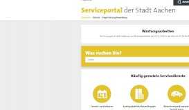 
							         Anmelden - Startseite - Serviceportal der Stadt Aachen								  
							    