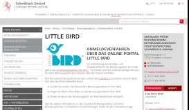 
							         Anmeldeverfahren Little Bird Portal - Schwäbisch Gmünd								  
							    