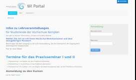 
							         Anmeldung Anmeldung - Welcome - WI Portal								  
							    