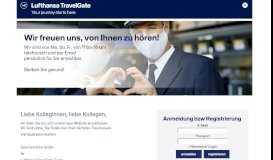 
							         Anmeldung Lufthansa TravelGate								  
							    