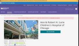 
							         Ann & Robert H. Lurie Children's Hospital of Chicago | Chicago, IL ...								  
							    