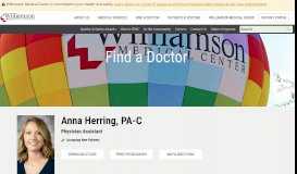 
							         Anna Herring - Williamson Medical Center								  
							    