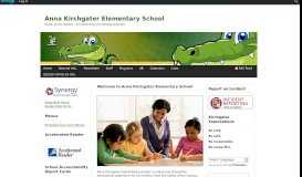 
							         Anna Kirchgater Elementary School								  
							    
