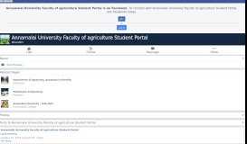 
							         Annamalai University Faculty of agriculture Student Portal - Home ...								  
							    