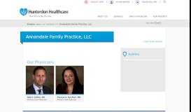 
							         Annandale Family Practice, LLC | Hunterdon Healthcare								  
							    