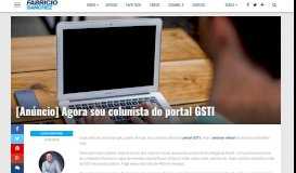 
							         [Anúncio] Agora sou colunista do portal GSTI – Fabrício Sanchez								  
							    