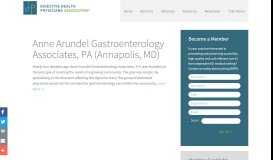 
							         Anne Arundel Gastroenterology Associates, P.A., Annapolis, MD								  
							    