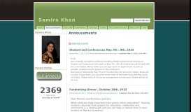 
							         Annoucements - Samira Khan - Google Sites								  
							    