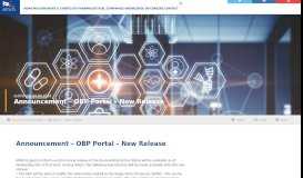 
							         Announcement – OBP Portal – New Release : EMVO								  
							    
