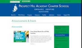 
							         Announcements & Events - Upper Elementary Campus - Prospect Hill ...								  
							    