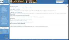 
							         Announcements — ICTP Portal								  
							    