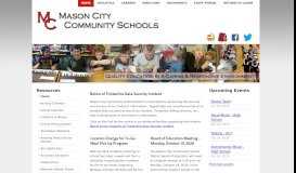 
							         Announcements - Mason City Community Schools								  
							    