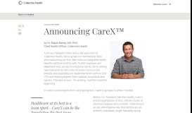 
							         Announcing CareX™ - Collective Health								  
							    