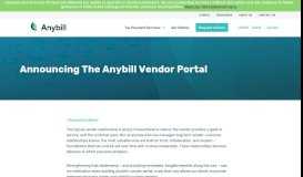 
							         Announcing The Anybill Vendor Portal - Anybill								  
							    