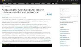 
							         Announcing the Azure Cloud Shell editor in collaboration with Visual ...								  
							    