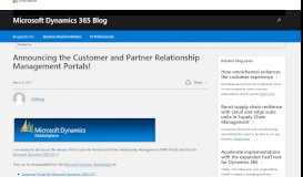 
							         Announcing the Customer and Partner Relationship Management ...								  
							    