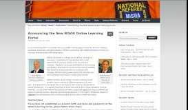 
							         Announcing the New NISOA Online Learning Portal » National ...								  
							    