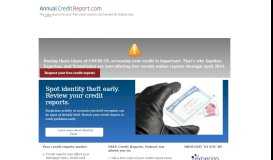 
							         Annual Credit Report.com - Home Page								  
							    