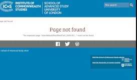 
							         Annual Report 2009/10 - Institute of Commonwealth Studies - School ...								  
							    