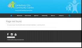 
							         Annual Report - Canterbury City Community Centre								  
							    