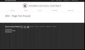 
							         Annual Student Update - Morris School District								  
							    