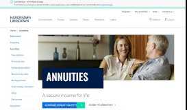 
							         Annuities | Peace of Mind from a Secure Income for Life								  
							    