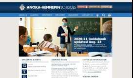 
							         Anoka-Hennepin School District / Homepage								  
							    