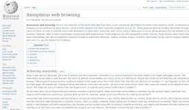 
							         Anonymous web browsing - Wikipedia								  
							    