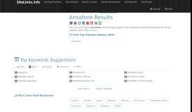 
							         Ansafone Results For Websites Listing - SiteLinks.Info								  
							    