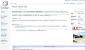 
							         Ansal University - Wikipedia								  
							    