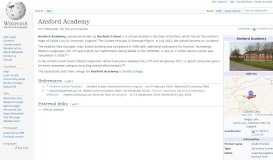 
							         Ansford Academy - Wikipedia								  
							    