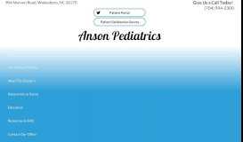 
							         Anson Pediatrics: Pediatrician Wadesboro, NC								  
							    