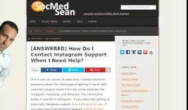 
							         [ANSWERED] How Do I Contact Instagram Support When I Need Help ...								  
							    