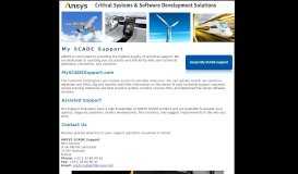 
							         ANSYS SCADE® Support: MySCADESupport								  
							    