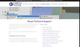 
							         ANSYS Technical Resources — DRD Technology Corporation								  
							    