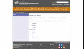 
							         Antarctic Environments Portal — Australian Antarctic Division								  
							    