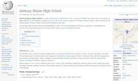 
							         Anthony Wayne High School - Wikipedia								  
							    