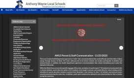 
							         Anthony Wayne Local Schools								  
							    