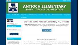 
							         Antioch Elementary PTO - Home Page								  
							    