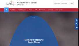 
							         Antioch Unified School District / Homepage								  
							    