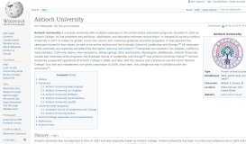 
							         Antioch University - Wikipedia								  
							    