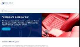 
							         Antique / Collector Car- Philadelphia Insurance Companies								  
							    